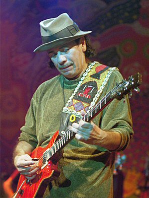 Retrato de Carlos Santana