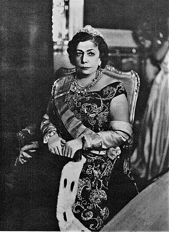 Retrato de Tadj ol-Molouk of Iran