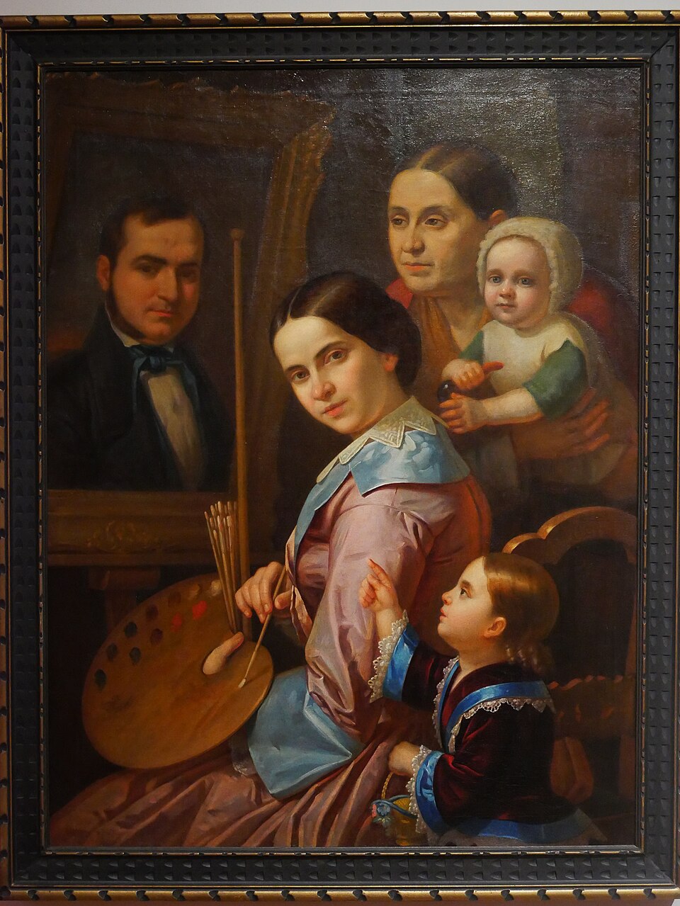 Autorretrato con familia