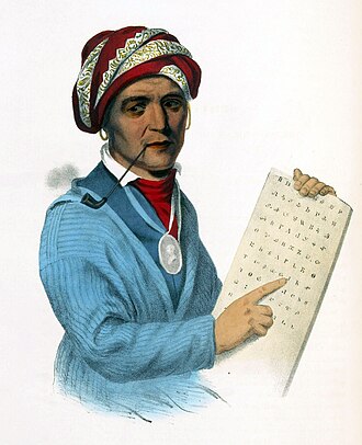Retrato de Sequoyah